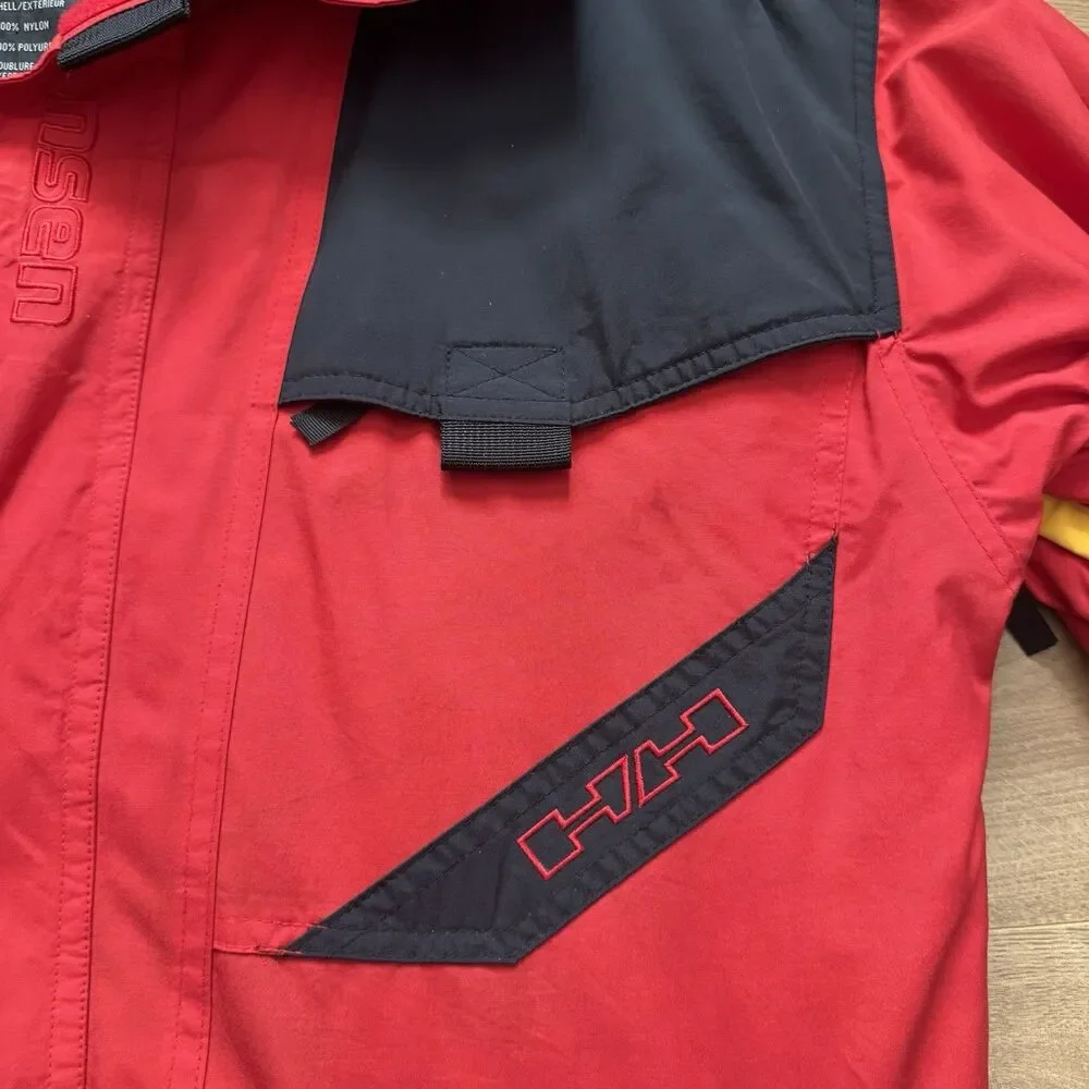 Vintage 90s Helly Hansen HH Helly-Tech Ski Parka Jacket Red Fits M/L Thinsulate